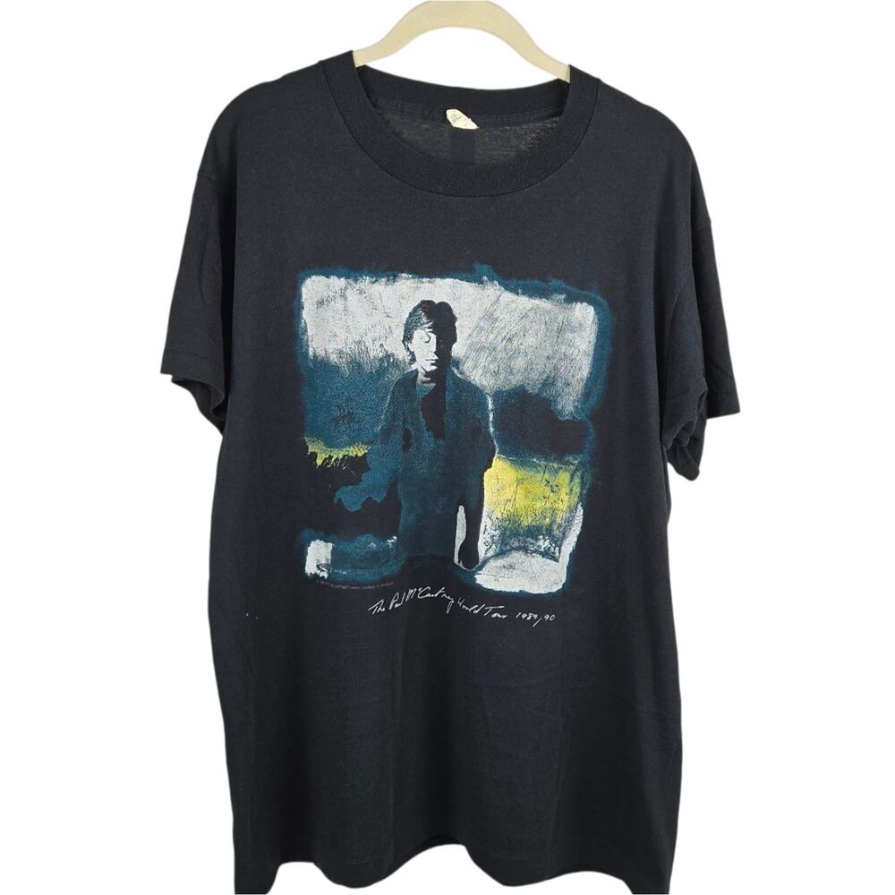 Vintage Paul McCartney 1989/90 World Tour Band Tee Single Stitch Size XL